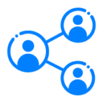 Connection with LED technology production icon